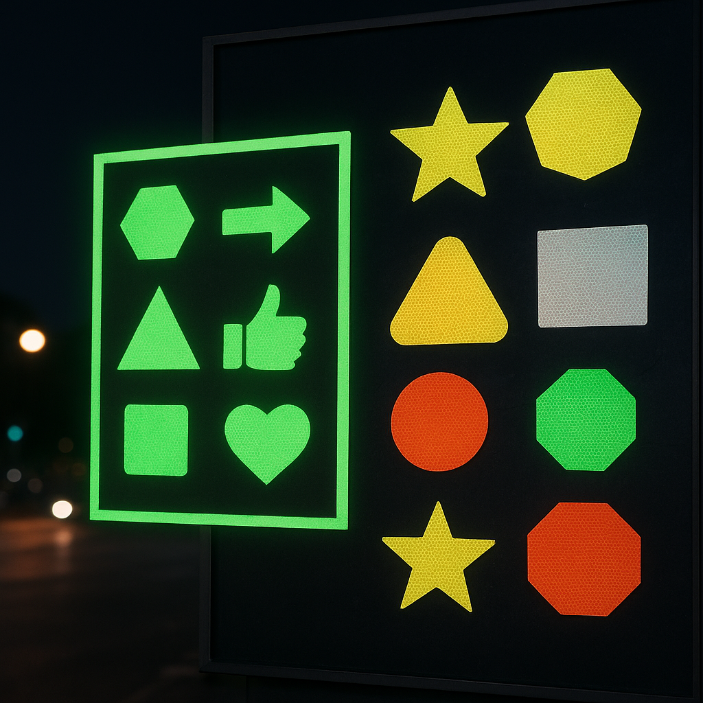 Naklejki fluorescencyjne i odblaskowe w reklamie